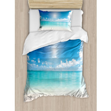 Sky and Tropical Sea Duvet Cover Set