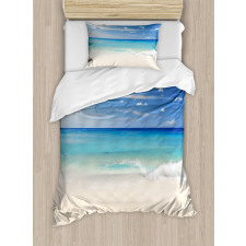 Shore Sea with Waves Duvet Cover Set