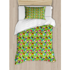 Colorful Cupcakes Duvet Cover Set