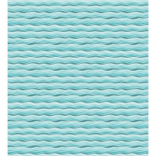 Horizontal Aquatic Waves Duvet Cover Set