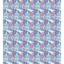 Soft Spring Flower Grid Art Duvet Cover Set