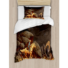 Cowboy Riding Horse Duvet Cover Set