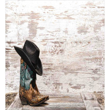 Rodeo Cowboy Grunge Hat Duvet Cover Set