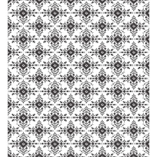 Monochrome Shapes Zigzags Duvet Cover Set
