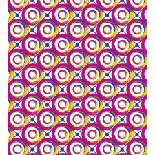Colorful Hip Circles Swirls Duvet Cover Set