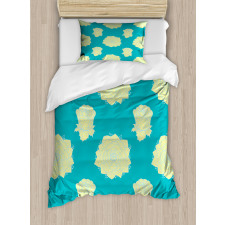 Overview of Detailed Flowers Duvet Cover Set