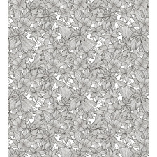 Hand Drawn Striped Flowers Duvet Cover Set