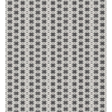 Checkered Striped Motif Duvet Cover Set