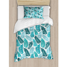 Exotic Tropical Leaves Art Duvet Cover Set