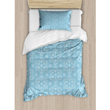 Lace Style Winter Snowflake Duvet Cover Set