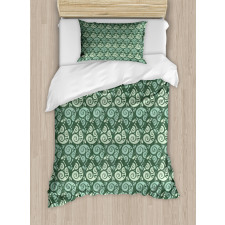 Curly Drops Natural Tones Duvet Cover Set