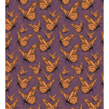 Insect with Dotted  Wings Duvet Cover Set