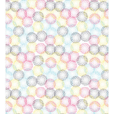 Modern Pointillism Rounds Duvet Cover Set