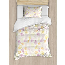 Creamy and Cupcakes Duvet Cover Set