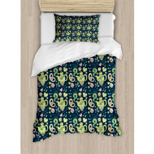 Pots Macaroons and Hearts Duvet Cover Set