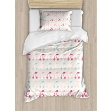 Symmetric Summer Fruit Art Duvet Cover Set