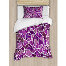 Purple Color Palette Motif Duvet Cover Set