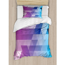 Fuchsia and Aqua Tones Art Duvet Cover Set