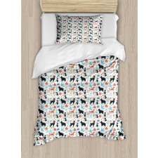 Fox Rabbit Bear Owl Duvet Cover Set