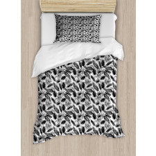 Types of Palm Tree Leaves Duvet Cover Set