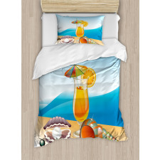 Seascape Summer Beach Duvet Cover Set