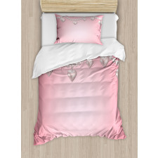 Heart Pearl Necklace Duvet Cover Set