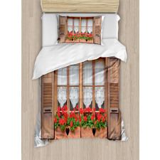 European Rustic Shutters Duvet Cover Set