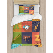 Jazz Equipment Music Duvet Cover Set