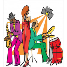 Jazz Band on Stage Duvet Cover Set