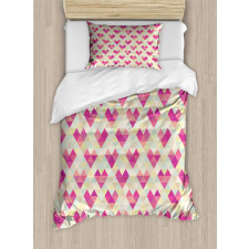 Mosaic Triangles Duvet Cover Set