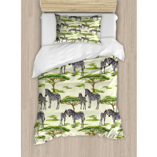 Wildlife Animals in a Forest Duvet Cover Set