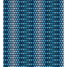 Blue Toned Heart Shapes Duvet Cover Set