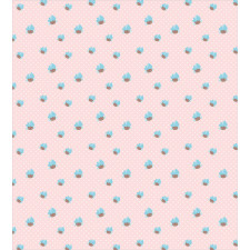 Cupcakes and Polka Dots Duvet Cover Set