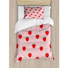 Cartoon Summer Fruits Duvet Cover Set