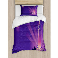 Lighthouse Under Night Duvet Cover Set