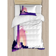 Lighthouse at Sunset Art Duvet Cover Set