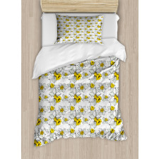 Blooming Narcissus Duvet Cover Set