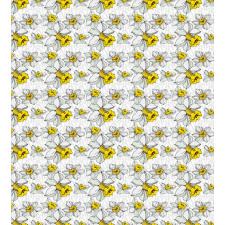 Blooming Narcissus Duvet Cover Set