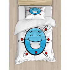 Scientific Cheerful Particle Duvet Cover Set