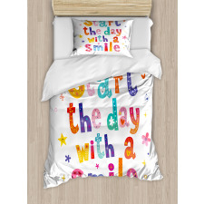 Start the Day with a Smile Duvet Cover Set