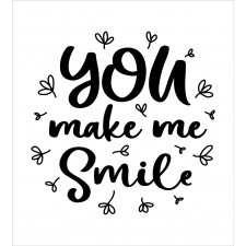 Hand Drawn You Make Me Smile Duvet Cover Set