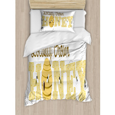 Locally Grown Calligraphy Duvet Cover Set