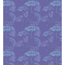 Flowers Sprigs Fennel Art Duvet Cover Set
