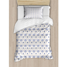 Crown and Leaves Corolla Duvet Cover Set