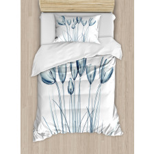 Tulips with Solar Effect Duvet Cover Set