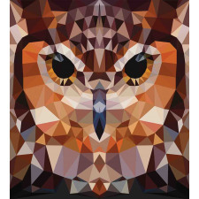 Geometric Mosaic Owl Art Duvet Cover Set