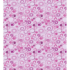 Curlicue Plum Tones Art Duvet Cover Set