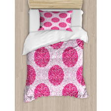 Round Bubbles Polka Dots Duvet Cover Set