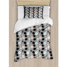 Abstract Peony Blossoms Art Duvet Cover Set