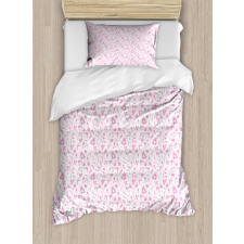 Beauty Accessories Pattern Duvet Cover Set